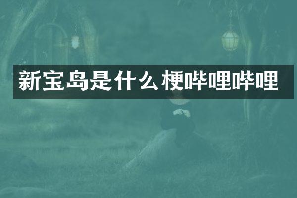 新宝岛是什么梗哔哩哔哩