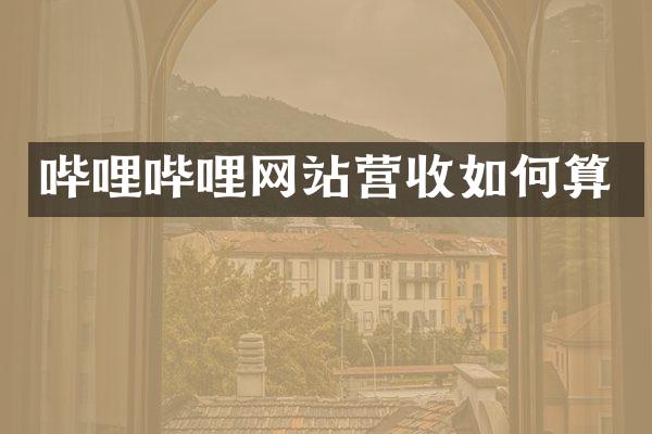 哔哩哔哩网站营收如何算
