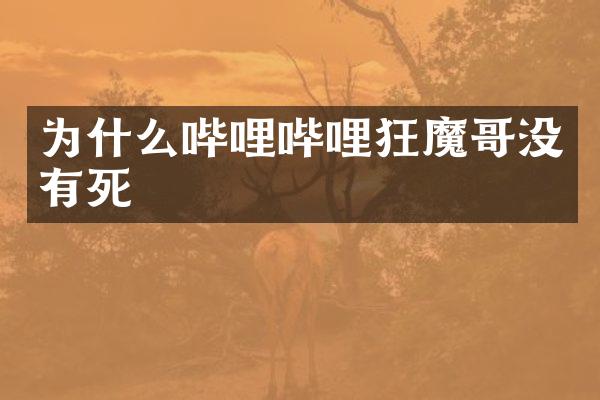 为什么哔哩哔哩狂魔哥没有死