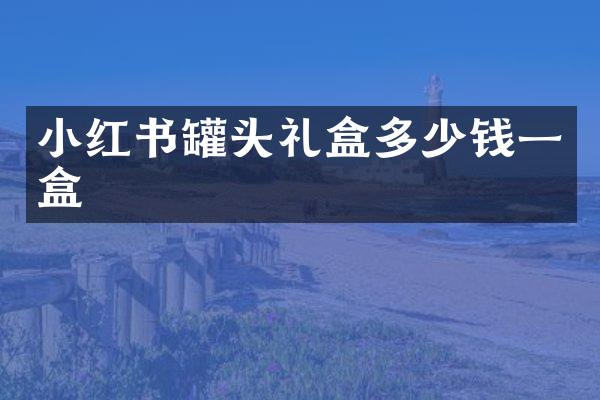 小红书罐头礼盒多少钱一盒