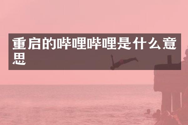 重启的哔哩哔哩是什么意思