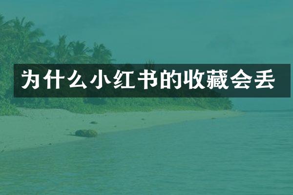 为什么小红书的收藏会丢