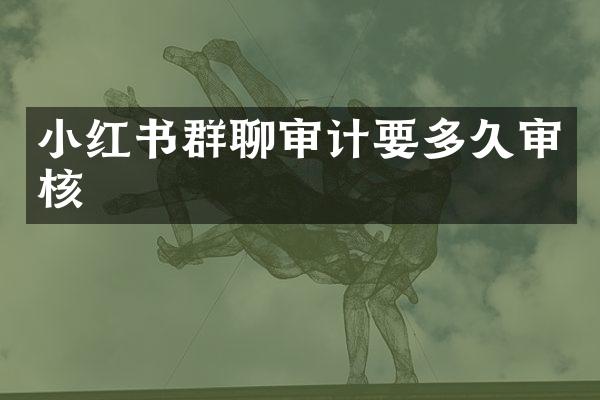 小红书群聊审计要多久审核