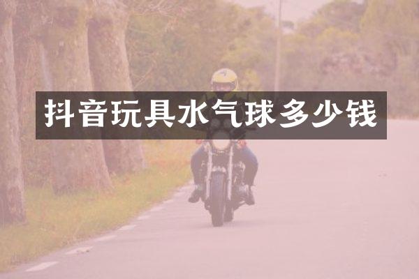 抖音玩具水气球多少钱