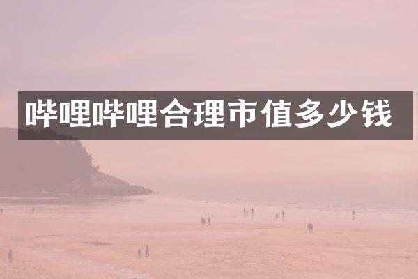 哔哩哔哩合理市值多少钱