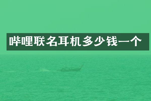 哔哩联名耳机多少钱一个