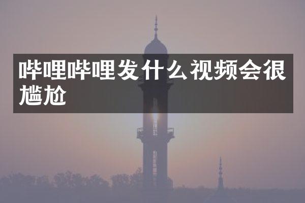 哔哩哔哩发什么视频会很尴尬