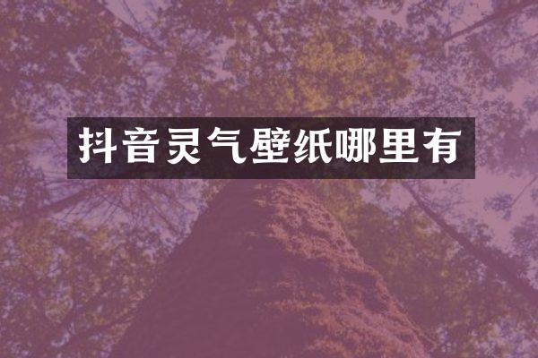 抖音灵气壁纸哪里有