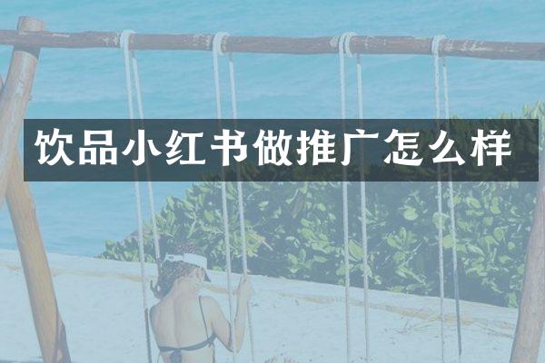 饮品小红书做推广怎么样