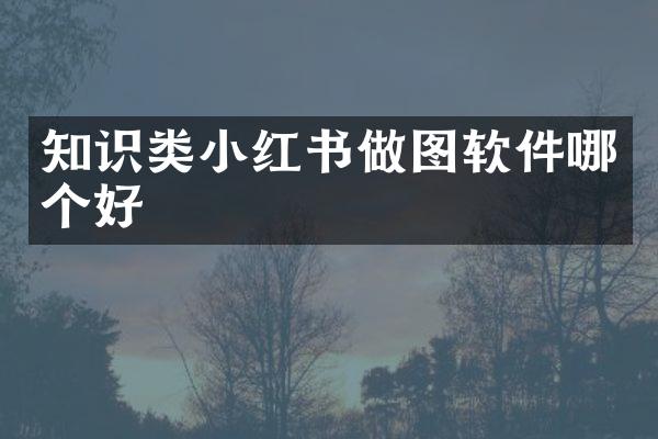 知识类小红书做图软件哪个好