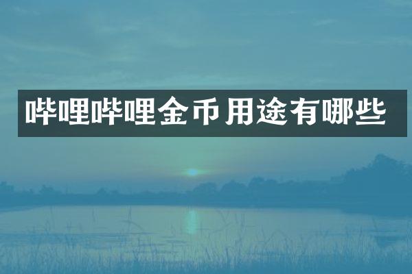 哔哩哔哩金币用途有哪些