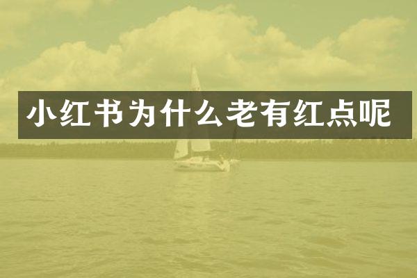 小红书为什么老有红点呢