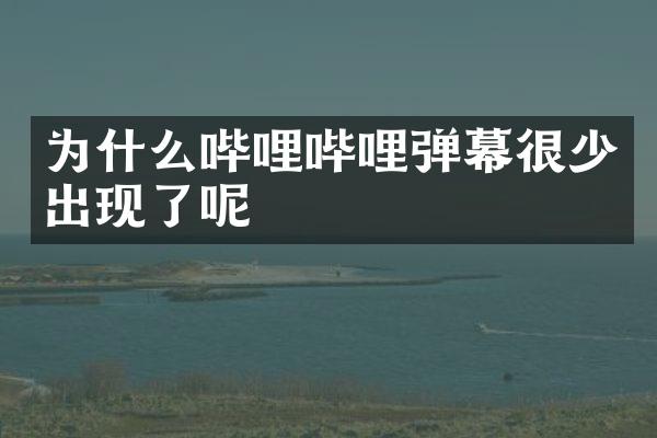 为什么哔哩哔哩弹幕很少出现了呢