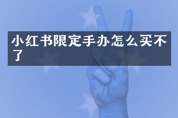 小红书限定手办怎么买不了