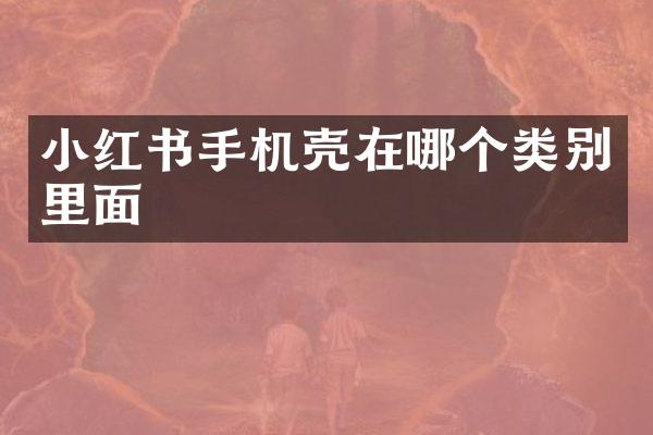 小红书手机壳在哪个类别里面