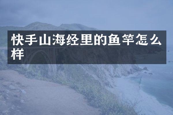 快手山海经里的鱼竿怎么样
