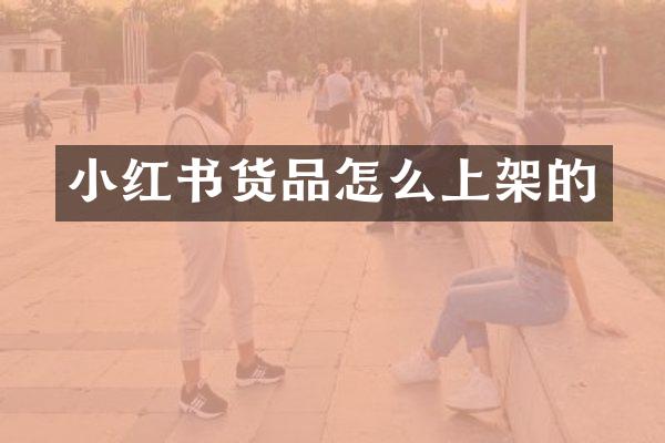小红书货品怎么上架的