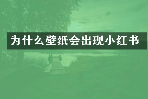 为什么壁纸会出现小红书