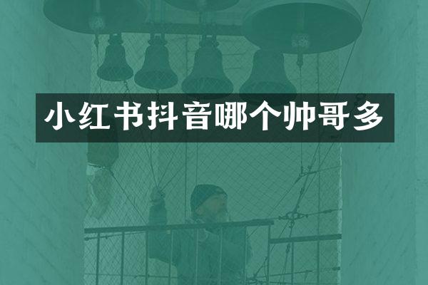 小红书抖音哪个帅哥多