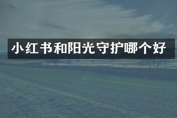 小红书和阳光守护哪个好
