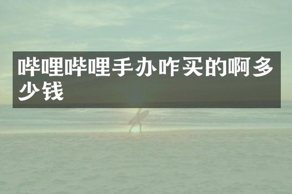 哔哩哔哩手办咋买的啊多少钱