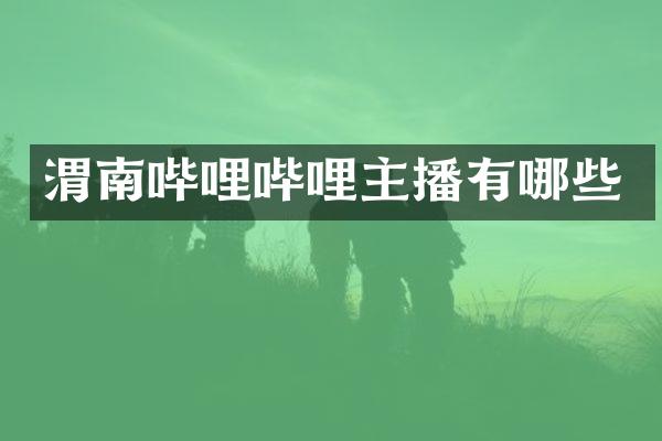 渭南哔哩哔哩主播有哪些