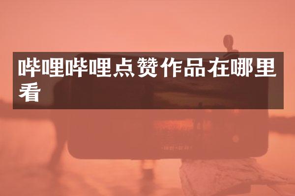 哔哩哔哩点赞作品在哪里看