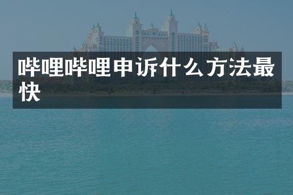 哔哩哔哩申诉什么方法最快