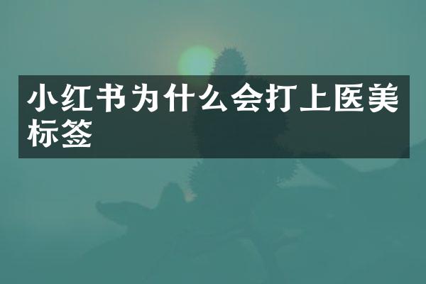小红书为什么会打上医美标签