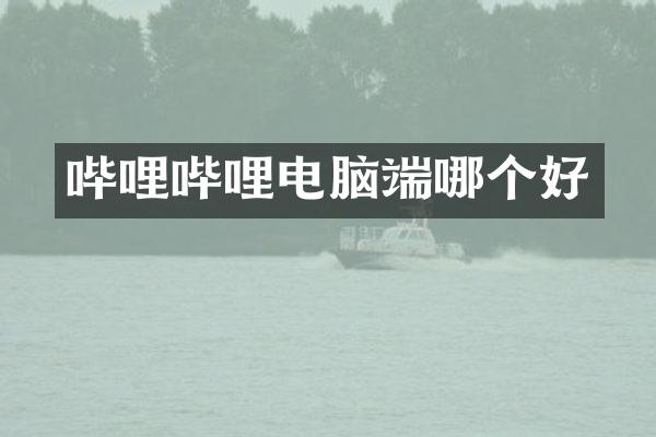 哔哩哔哩电脑端哪个好