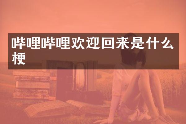 哔哩哔哩欢迎回来是什么梗