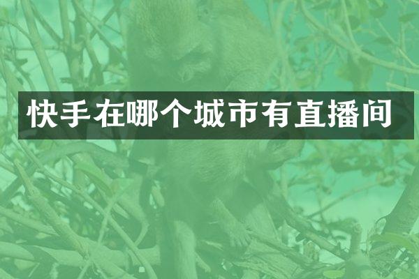 快手在哪个城市有直播间
