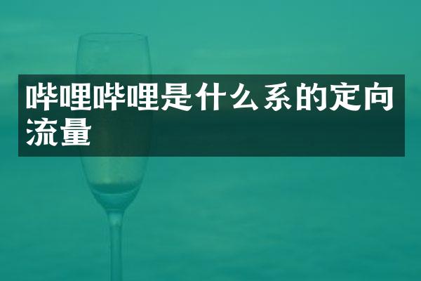 哔哩哔哩是什么系的定向流量