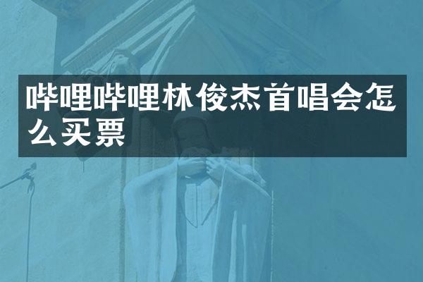 哔哩哔哩林俊杰首唱会怎么买票