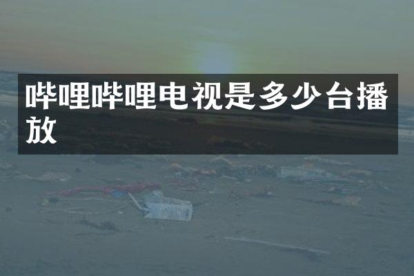 哔哩哔哩电视是多少台播放