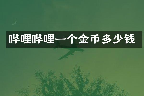 哔哩哔哩一个金币多少钱