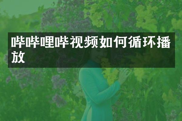 哔哔哩哔视频如何循环播放
