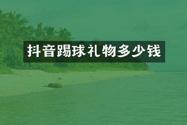 抖音踢球礼物多少钱