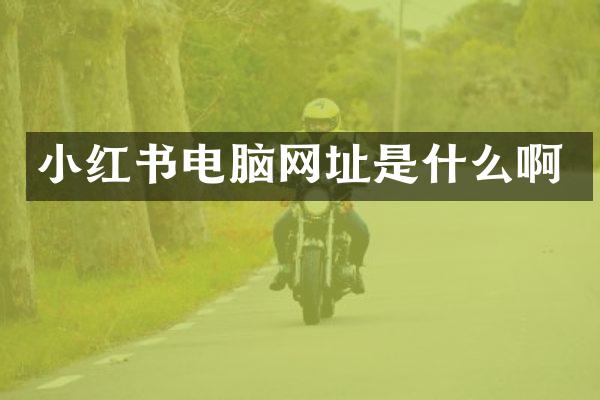 小红书电脑网址是什么啊