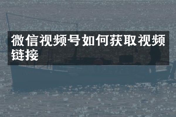 微信视频号如何获取视频链接