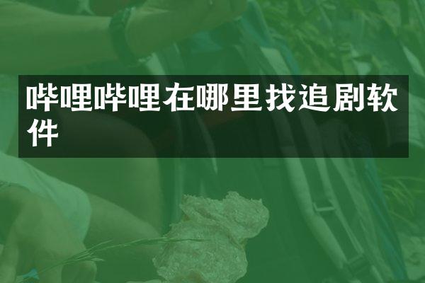 哔哩哔哩在哪里找追剧软件