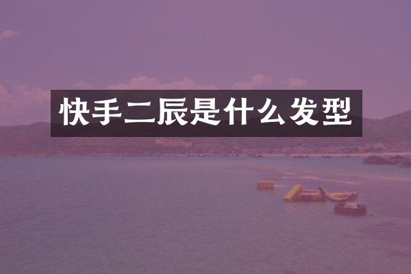快手二辰是什么发型