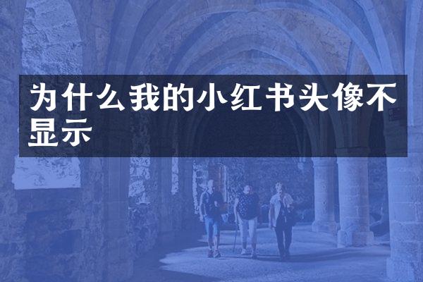 为什么我的小红书头像不显示