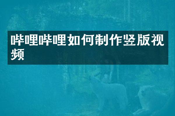 哔哩哔哩如何制作竖版视频