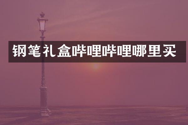 钢笔礼盒哔哩哔哩哪里买