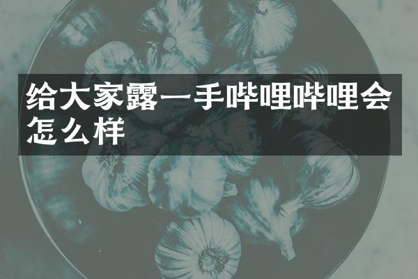 给大家露一手哔哩哔哩会怎么样