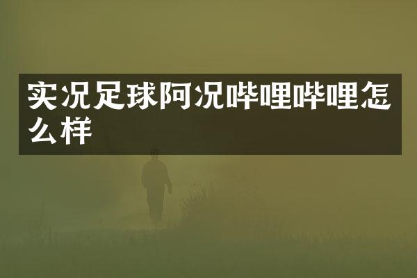 实况足球阿况哔哩哔哩怎么样