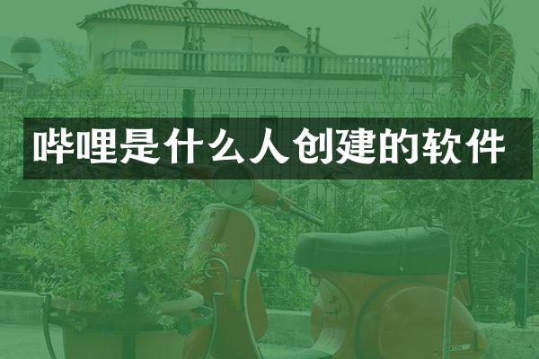 哔哩是什么人创建的软件