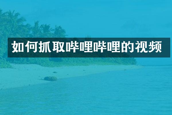 如何抓取哔哩哔哩的视频