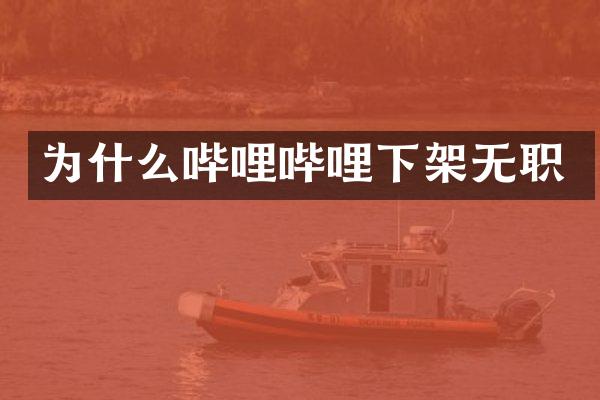 为什么哔哩哔哩下架无职